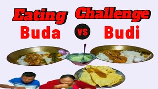 Simple Khana Challenge Saag ra aaluko jhol mushroompapadiAchar eatingchallenge foodchallenge [upl. by Notgnillew]