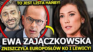 EWA ZAJĄCZKOWSKAHERNIK JEDNYM WPISEM ZNISZCZYŁA EUROPOSŁÓW TUSKA I LEWICY quotTO JEST LISTA HAŃBYquot [upl. by Sekofski]