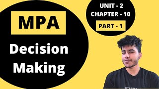 101  Decision Making in Management  Management Principles and Applications  BCom Hons BBA  DU [upl. by Un]