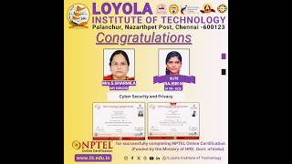 nptel onlinecertification skillindia loyolainstituteoftechnology dmiloyolaofficial [upl. by Readus]