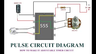 How to Make Pulse Timer Circuit  IC555   How to make an led flasher circuit with a 555 timer chip [upl. by Durston804]