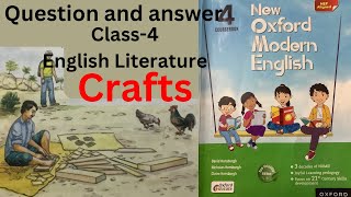 question answer Class 4 Craft Oxford Modern English [upl. by Airbmac]