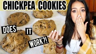 CHOCOLATE CHIP COOKIES MADE OUT OF CHICKPEAS Does it Work  TastyTuesday [upl. by Lleznol]