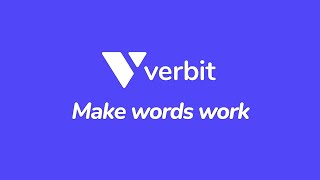 Verbit Make Words Work [upl. by Katha]