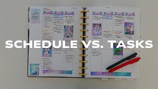 How to Manage your Schedule vs your Tasks In Your Planner functionalplanner [upl. by Heidy]