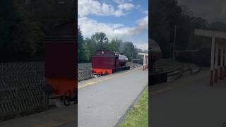 Duffield’s 2 RAILWAY station’s 13924 CHUGGINGSMOKING STEAMER V MERIDIAN AT SPEED [upl. by Sifan]