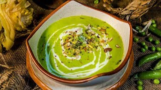 Thick Sweet Corn and Pea Soup  Easy To Make Pea Soup [upl. by Hcelemile210]