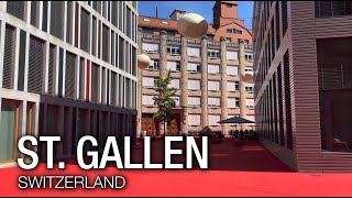 St GALLEN 🇨🇭 Switzerland【4K】Walking Tour [upl. by Leeke]