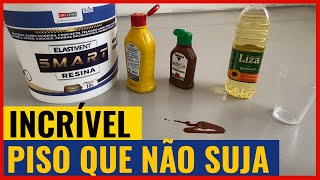 Piso líquido que não suja  Cimento impermeável [upl. by Falzetta]