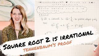 GEOMETRIC PROOF SQUARE ROOT 2 IS IRRATIONAL » Tennenbaums proof  Math Hacks [upl. by Downe]