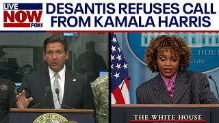 Hurricane Milton Florida Gov Ron DeSantis refuses call from VP Kamala Harris  LiveNOW from FOX [upl. by Curtice]