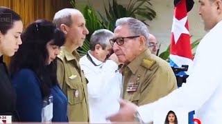 Flaco y Demacrado reaparece en público el dictador cubanos Raúl Castro [upl. by Gnilyam]