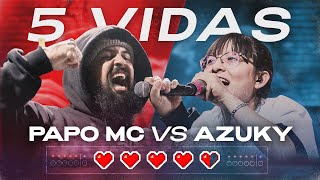 PAPO vs AZUKY  5 VIDAS  Red Bull Batalla [upl. by Ovatsug]