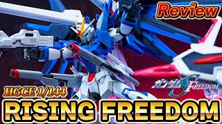 HGCE1144 RISING FREEDOM GUNDAM （seed freefom）Review！（BANDAI Gunpla） [upl. by Moselle]