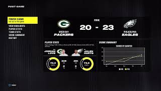 NFL PACKERS vs EAGLES [upl. by Rintoul959]