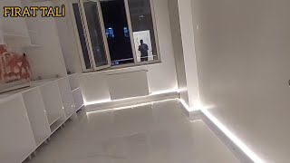 süpürgelik üstü led uygulama led application on skirting board [upl. by Ric881]