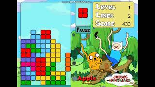 Adventure Time Tetris Flash Games [upl. by Sirahs]