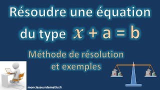 Résoudre une équation du type xab [upl. by Alleuol]