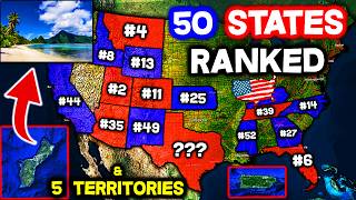 All 50 States amp 5 Territories in the USA Ranked WORST to BEST 2025 [upl. by Atikel324]