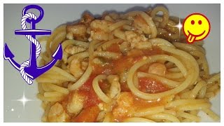 Pasta pomodoro e gamberetti ricetta [upl. by Pfosi]