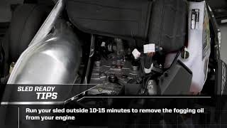 Run Your Sled to Remove Fogging Oil  Sled Ready Tips  Polaris Snowmobiles [upl. by Avis]