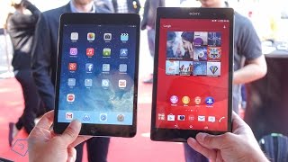 Sony Xperia Z3 Tablet Compact vs iPad mini Retina Deutsch [upl. by Clio]