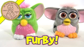 1998 Furby McDonalds Happy Meal Toys  Green and Gray Furbys [upl. by Rives]