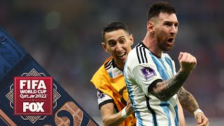 Lionel Messi and Argentina celebrate after winning the 2022 FIFA World Cup final  FOX Soccer [upl. by Jeb827]