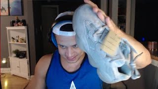 Tyler1 finds out Macaiyla got new 400 shoes [upl. by Kihtrak]