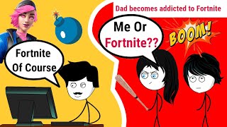 When a gamers dad becomes addicted to Fortnite [upl. by Leidba]