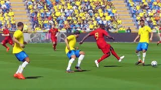 Brasil X Bélgica Copa do Mundo Rússia  Pro Evolution Soccer 2018 PES 2018 [upl. by Reider]