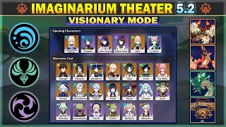 Imaginarium Theater 52  Visionary Mode 10 Stars  Hydro Anemo Electro  Genshin Impact [upl. by Toni]