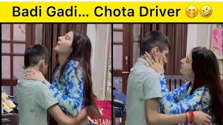 Badi Gadi Chota Driver 🤫🤐😜 funnycomment comedyvideo [upl. by Refinnej]