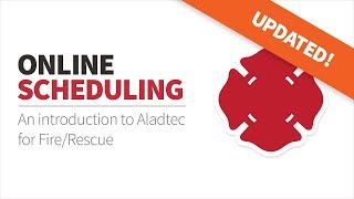 Aladtec Online Scheduling amp Workforce Management for Fire Rescue Sept 2019 [upl. by Nanaek]