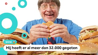 Man eet al 50 jaar bijna iedere dag een hamburger [upl. by Etteinotna]