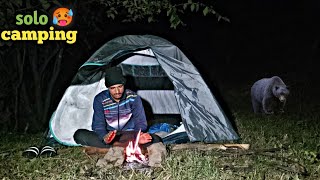 overnight solo camping in forest 🥵camping gone wrongcamping in India Vicky camper camping [upl. by Spillar]