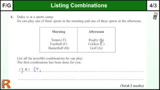 Listing Outcomes GCSE Maths Foundation revision Exam paper practice amp help [upl. by Edla]