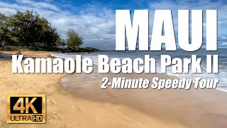 Quick tour using hyper lapse showing snorkelsite Kamaole Beach Park II in Kihei Maui Hawaii 4K [upl. by Rabaj]