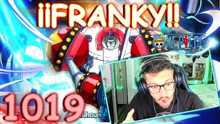 👒¡¡FRANKY VS SASAKI👒ONE PIECE 1019 Sub Español REACCION TAMA ONIGASHIMA [upl. by Kaufmann]