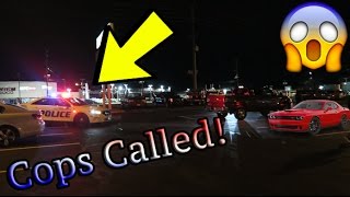 INSANE CAR MEET BURN OUTS GONE WRONG COPS CALLED [upl. by Natsirt]