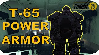 T65 POWER ARMOR FULL SET SHOWCASE  Fallout 76 Wastelanders DLC [upl. by Ayhdiv654]