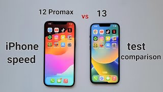 iphone 13 vs iphone 12 promax speed test comparison 2024 [upl. by Gearalt660]