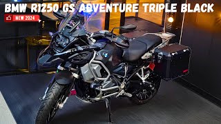 2024 BMW R1250 GS ADVENTURE TRIPLE BLACK More Aggressive Fierce And More Courageous [upl. by Trini]