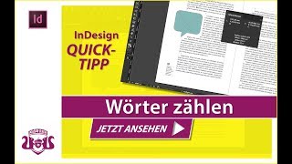 Wörter zählen  InDesign QUICKTIPP [upl. by Demb399]