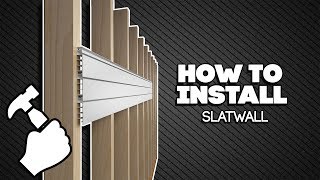 How to Install Proslat Slatwall [upl. by Mcgannon631]