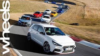 2018 Hot Hatch Megatest  Wheels Australia [upl. by Eniamert339]