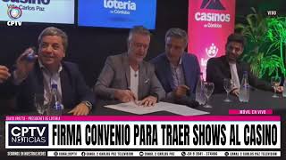 FIRMA CONVENIO PARA TREAR SHOWS AL CASINO [upl. by Enined751]