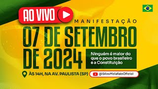 Ao vivo Manifestação de 7 de setembro de 2024 na AvPaulista [upl. by Tessil548]