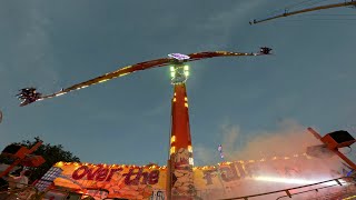 Over The Falls Alan Jenkins Off Ride Nottingham Goose Fair 2024 [upl. by Ayalahs324]