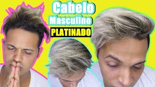 PLATINANDO O CABELO EM CASA  Cabelo masculino [upl. by Adal]